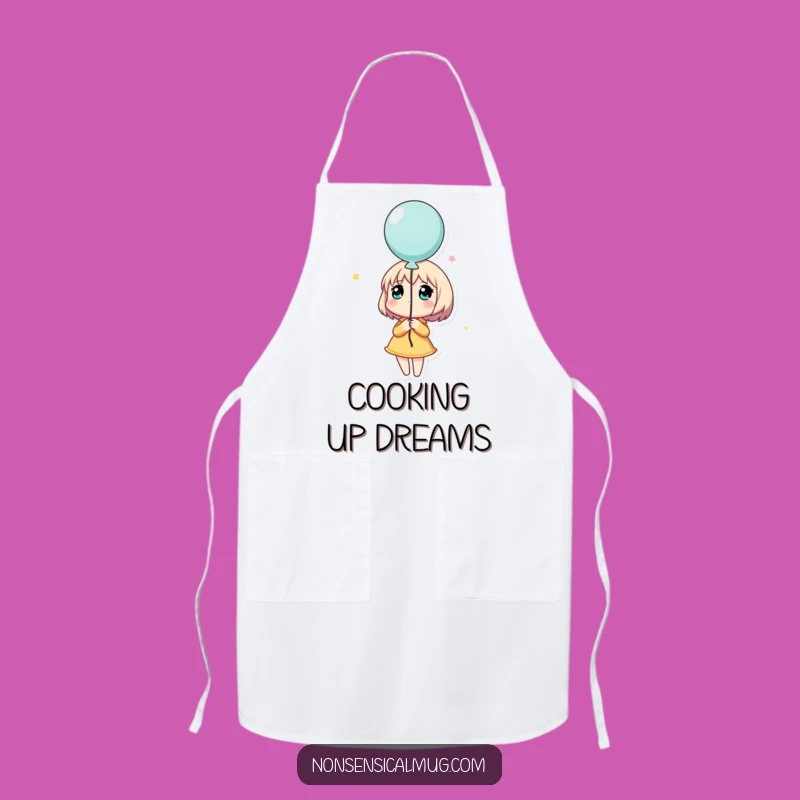 Funny Dreamy Balloon Character Apron: Hilarious Kitchen Wear for Dreamers