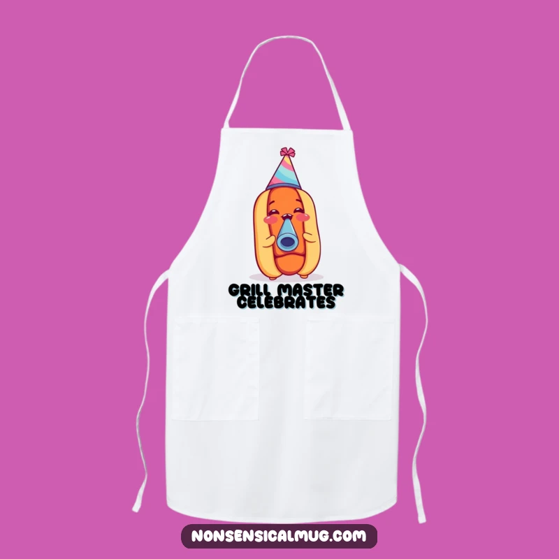 Funny Party Hot Dog Hat Noisemaker Apron - Hilarious Kitchen Accessory