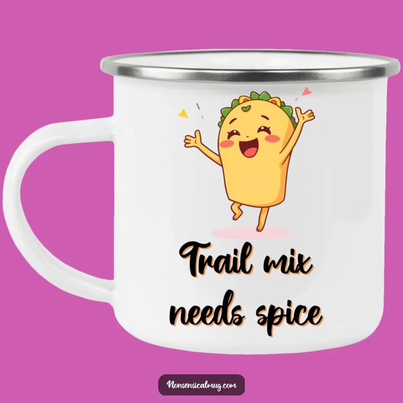 Funny Taco Dance Camping Mug - Fiesta Cheer for Outdoor Adventures