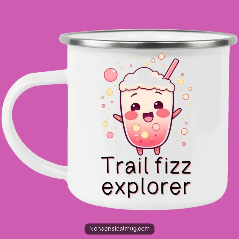 Funny Bubbly Soda Camping Mug: Exciting Outdoor Fizz Cup