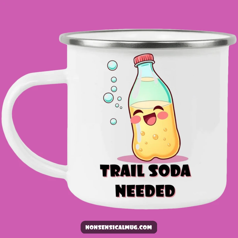 Funny Giggling Soda Bottle Camping Mug: Your Trail Mix of Humor