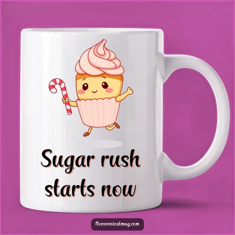 Kawaii Cupcake Funny Jumping Rope Mug - Perfect Sweet Treat Gift
