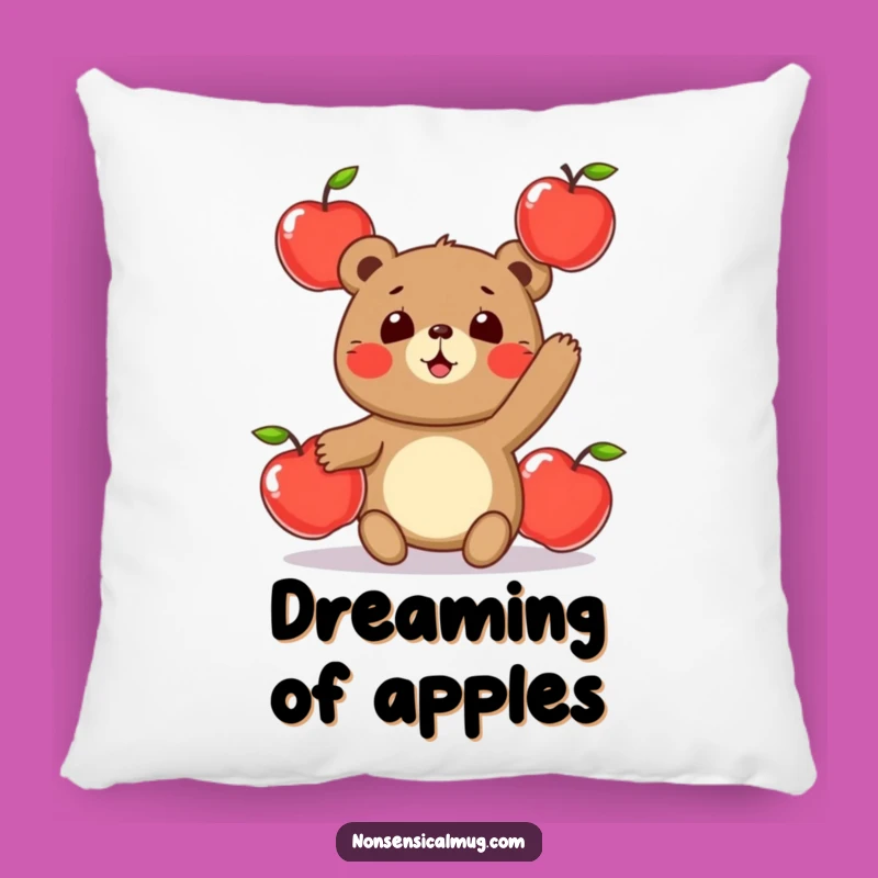 Funny Juggling Bear Pillow: Comfy and Hilarious Accent for Your Cozy Space