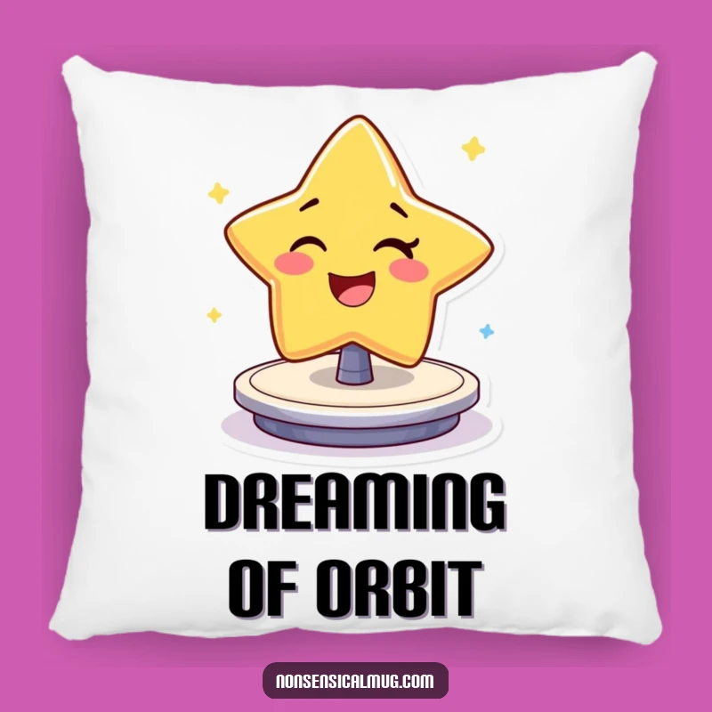 Funny Winking Star Pillow: Cheerful Character's Spin for Cozy Comfort Gift
