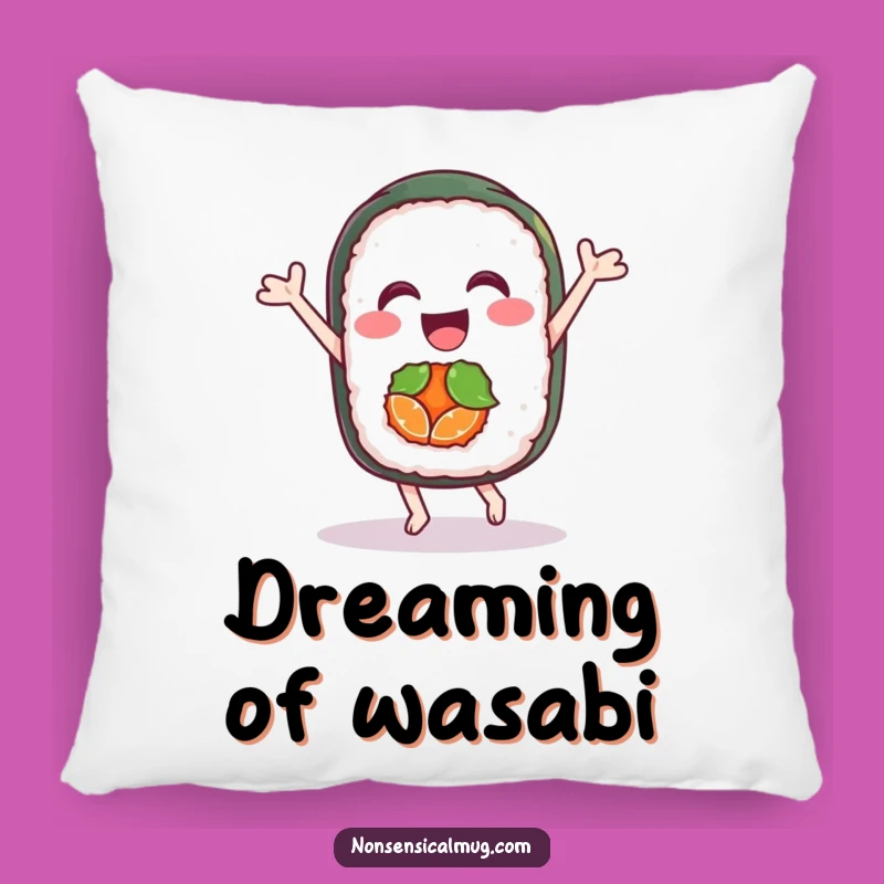 Funny Sushi Dance Pillow: Cozy Delight, Adorable Funny Gift for Food Lovers
