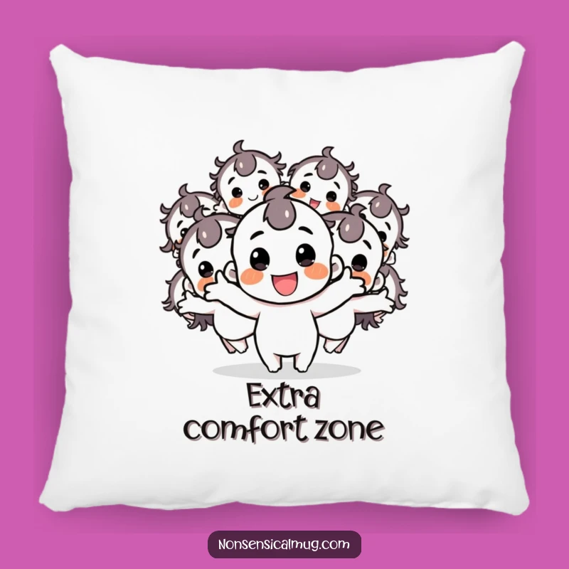 Funny Happy Character Pillow: Cozy Comfort with This Hilarious Multiplier Design