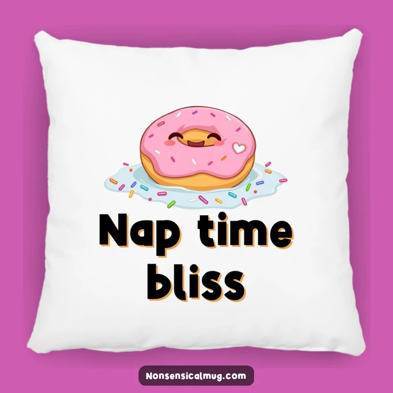 Funny Giggling Donut Float Pillow: Cozy & Sweet Sprinkle Decor