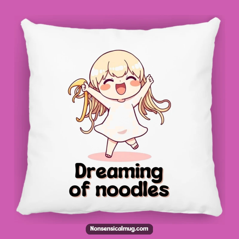 Funny Noodle Dance Pillow - Comfy Character's Wiggling Pasta Cushion - Cozy Gift