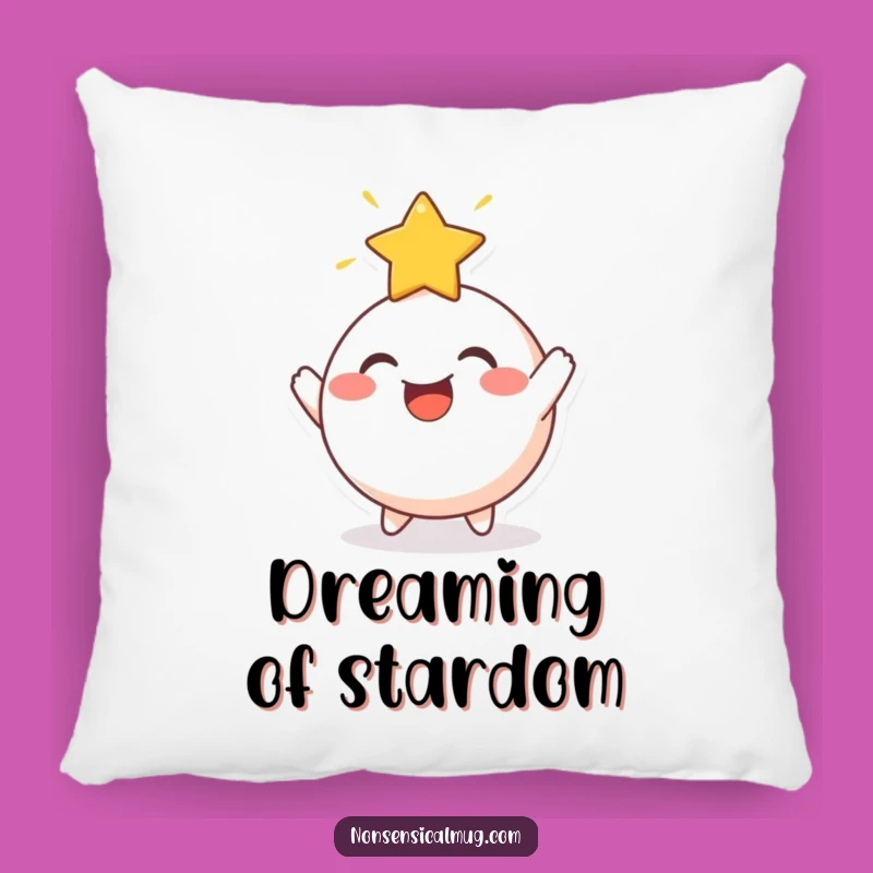 Funny Star Bouncing Round Character Pillow - Cozy Comfort with Cosmic Charm