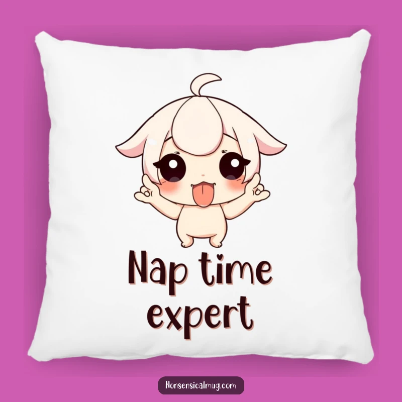 Funny Tongue Out Wiggle Fingers Pillow - Cozy & Comical Character Accent, Perfect Funny Gift