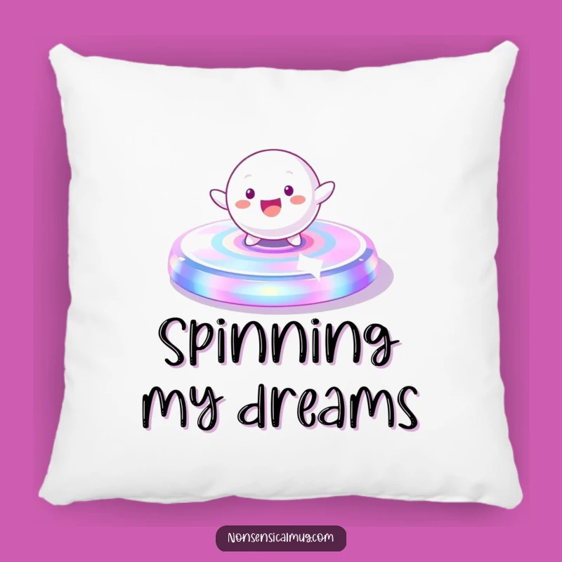 Funny Spinning Sphere Character Pillow - Cozy Comfort with a Spin