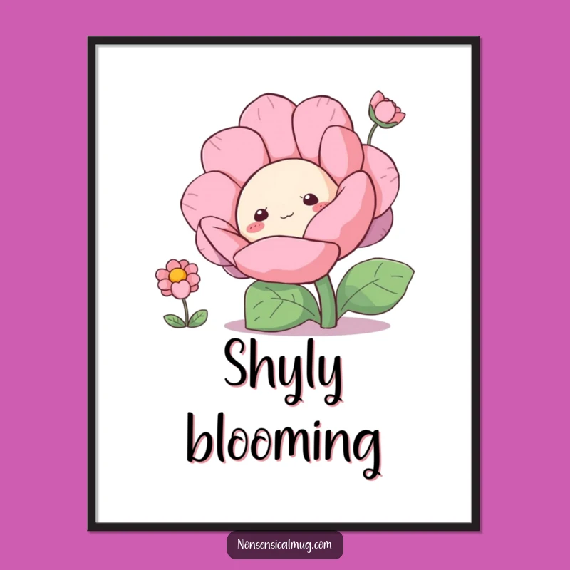 Funny Blob Peeking Digital Art: Instant Whimsical Decor, a Hilarious and Funny Gift