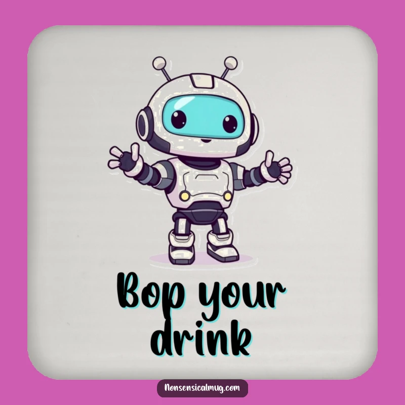 Funny Robot Bop Coaster Set A Protective & Amusing Gift