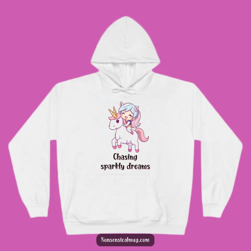 Funny Bubble Unicorn Hoodie: Giggling Character, Cozy & Magical