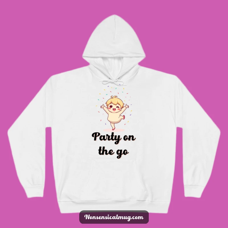 Cozy Funny Kawaii Celebration Hoodie: Warm Up with Joyful Style!