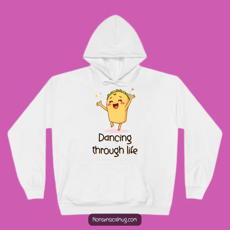 Funny Taco Dance Hoodie - Cozy Fiesta Vibes for Joyful Souls