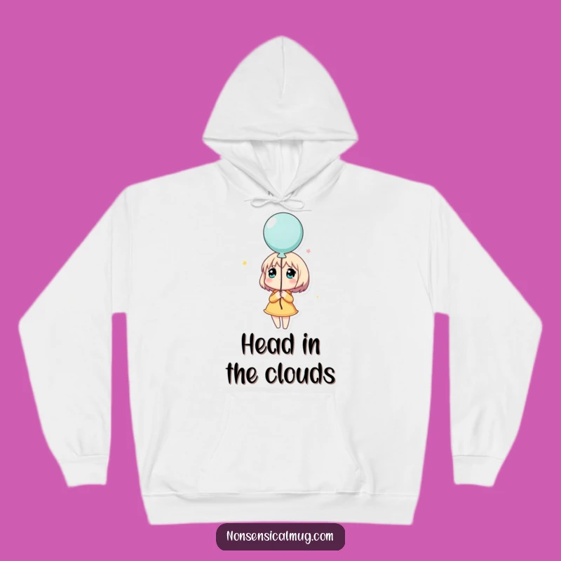 Funny Dreamy Balloon Character Hoodie: Cozy & Hilarious Hopeful Wear