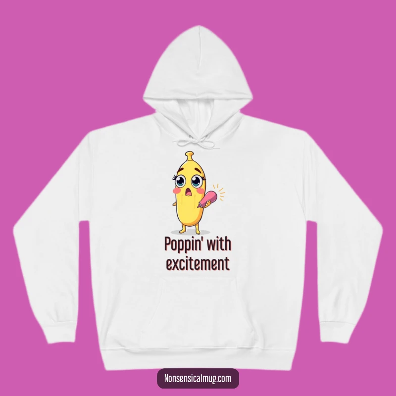 Cozy Surprised Banana Funny Hoodie - Warm Party Surprise Gift