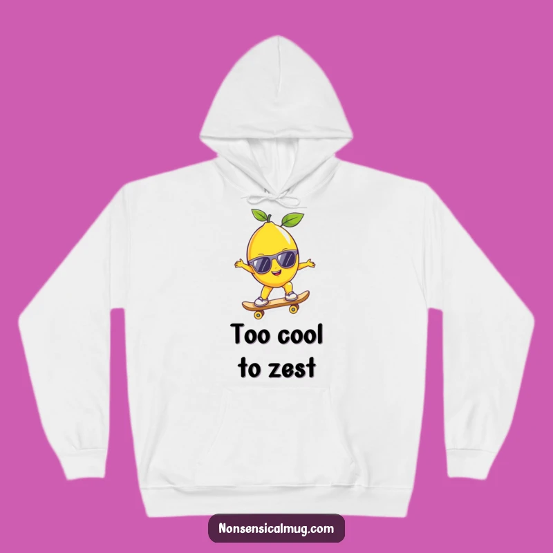 Funny Lemon Skater Hoodie: Keep Warm with Cool, Citrus Attitude