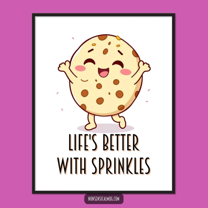 Free Printable Cookie Wall Art: Happy Dance Sprinkles for a Sweet Decor