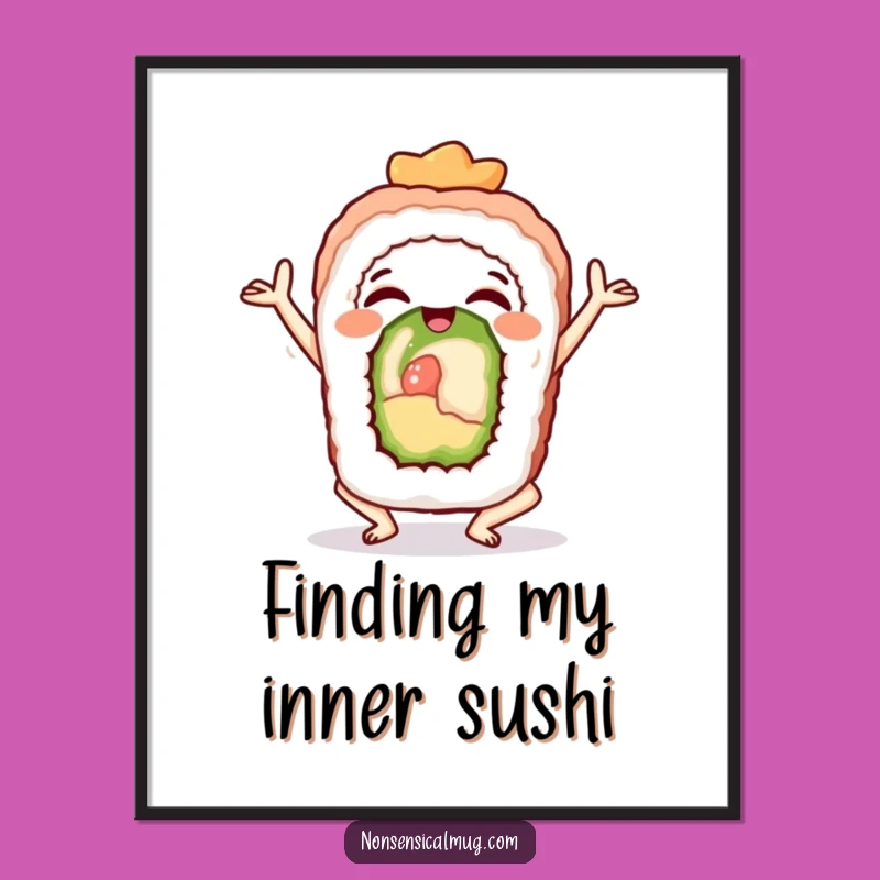 Zen Sushi Free Printable Wall Art, Calm Downloadable Decor for Kitchen