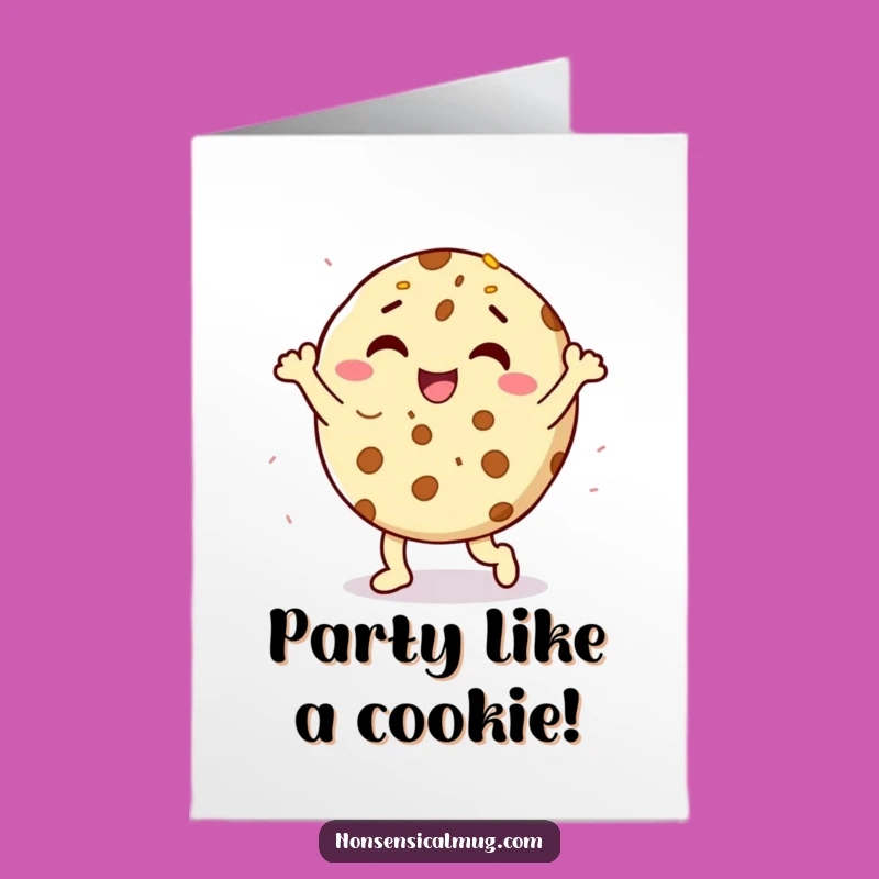 Free Printable Cookie Birthday Card: Happy Dance Sprinkles Design for a Sweet Celebration