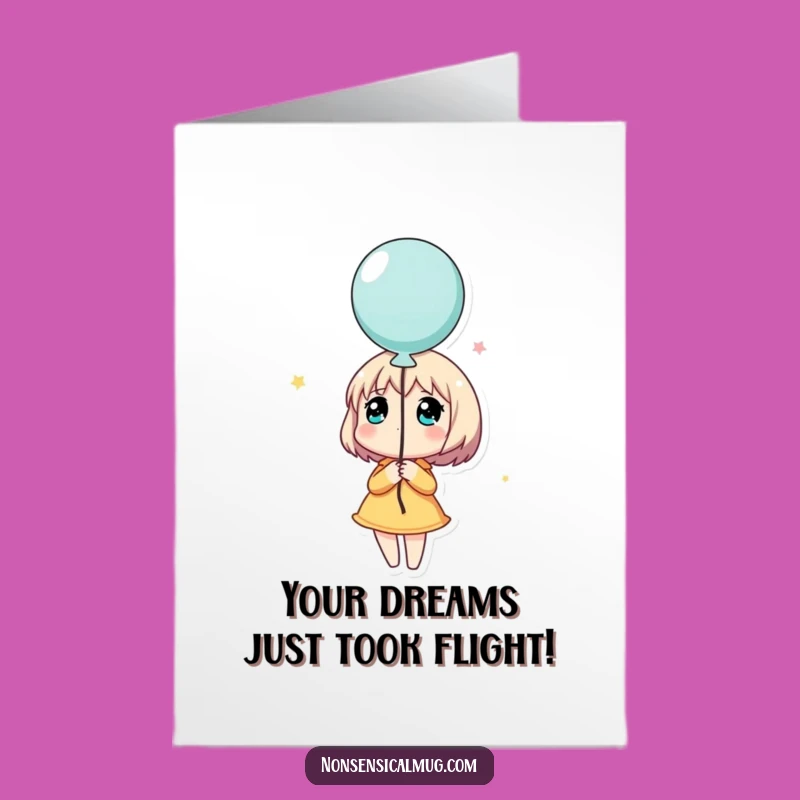 Free Printable Dreamy Balloon Congrats Card - Hopeful Downloadable Celebration!