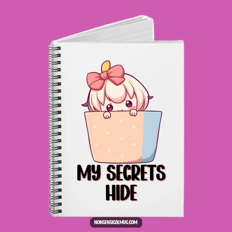 Funny Shy Gift Notebook - Adorable Character Journal, Funny Gift