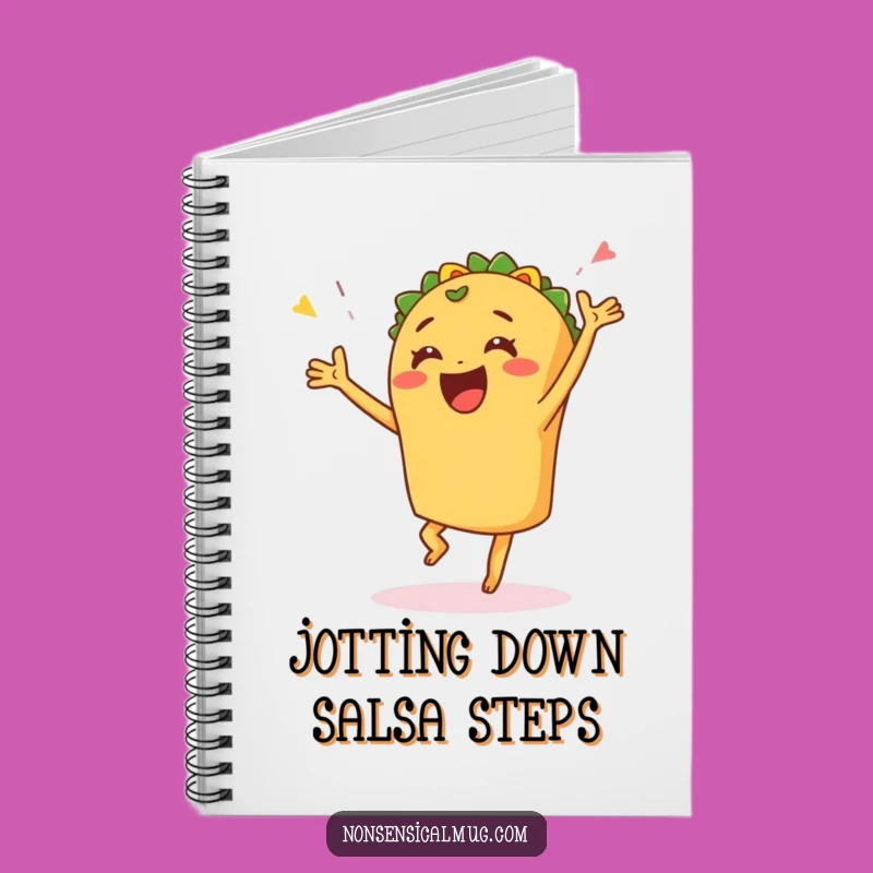Funny Taco Dance Notebook - Plan Your Fiesta with Joyful Notes