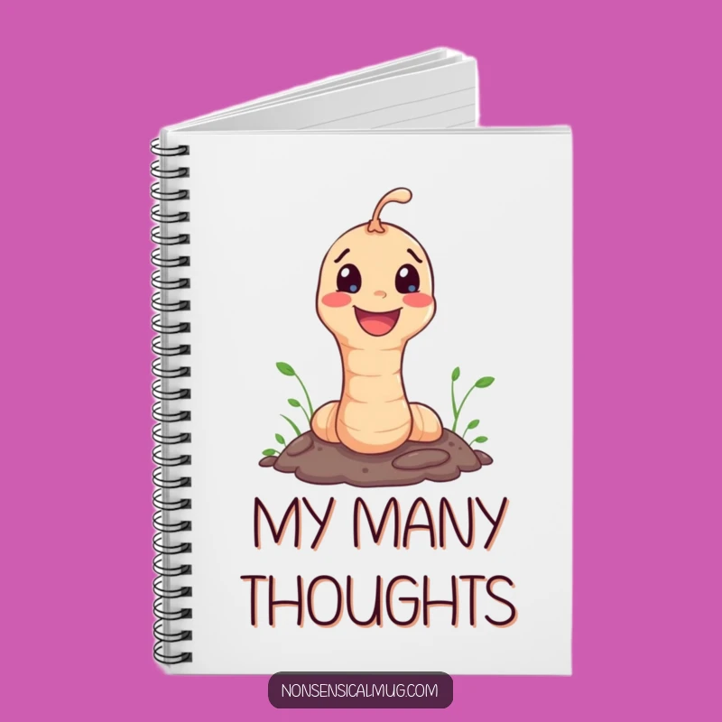 Funny Worm Notebook: Happy Character Popping for Note-Taking Fun Gift