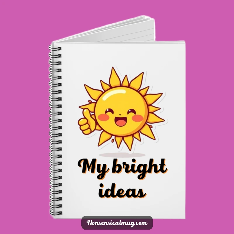 Funny Sun Notebook: Positive Thumbs Up Journal, Hilarious Gift for Optimists