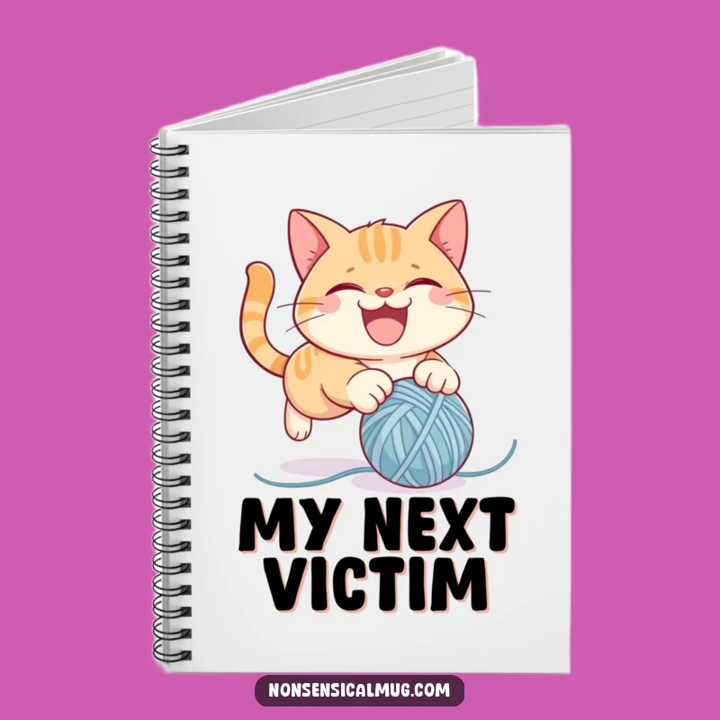 Funny Cat Yarn Notebook: Mischievous Jotting, Ideal Funny Gift for Writers