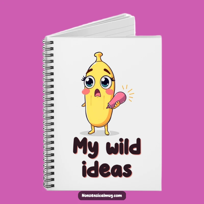 Surprised Banana Funny Notebook - Journal Party Ideas Gift