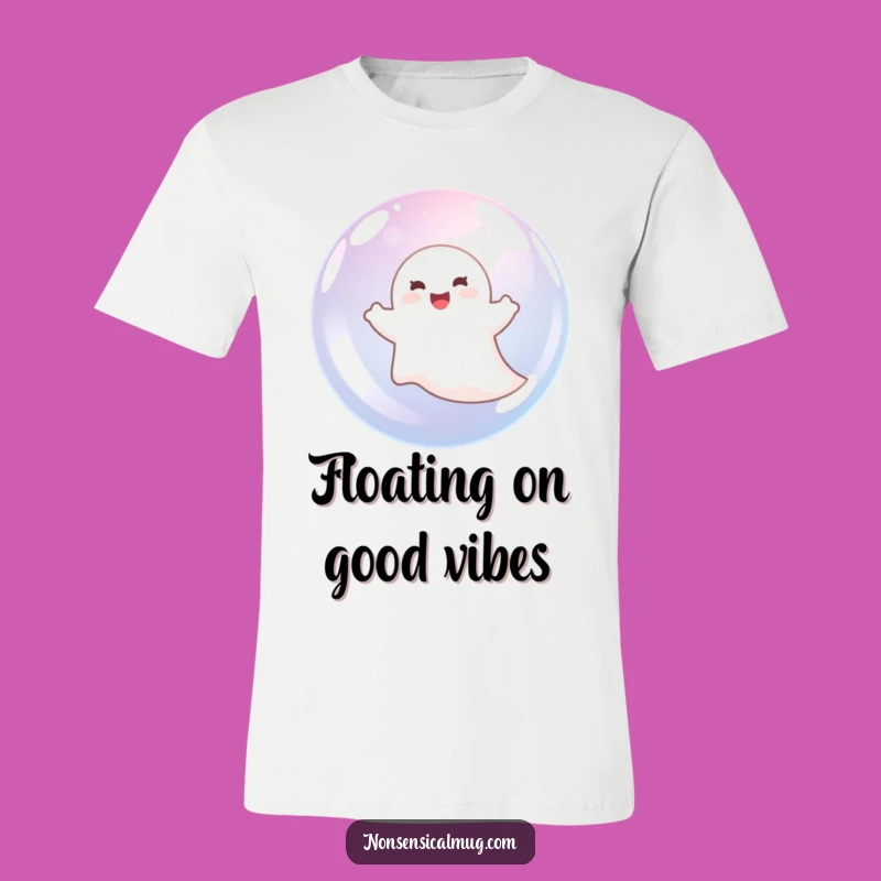Funny Ghost in Bubble T-Shirt: Wearable Joy, a Hilarious and Funny Gift for All