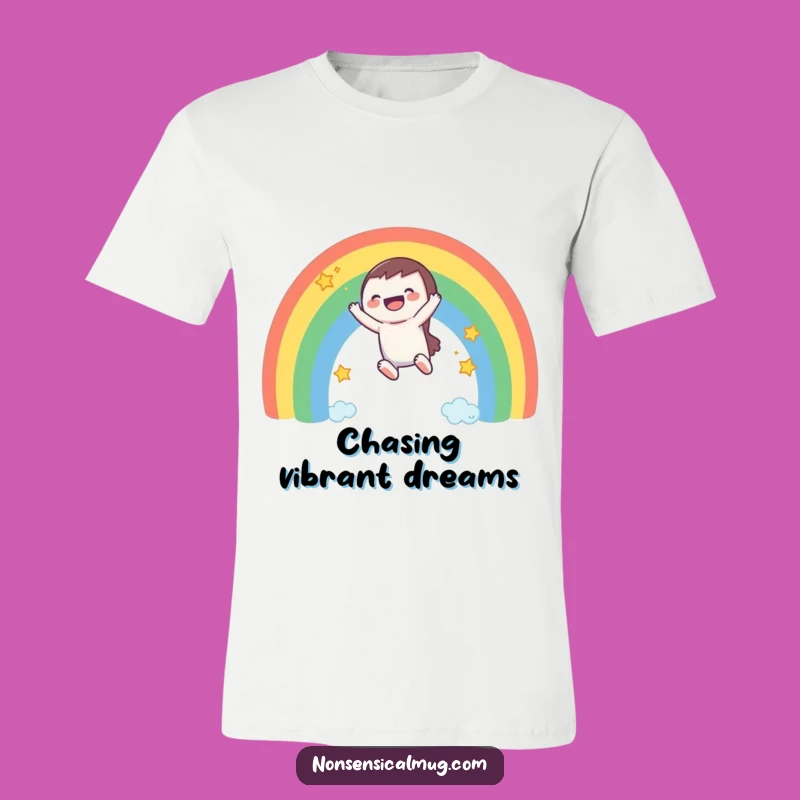 Funny Rainbow Slider Tee: Express Your Joy with this Hilarious Character Shirt!