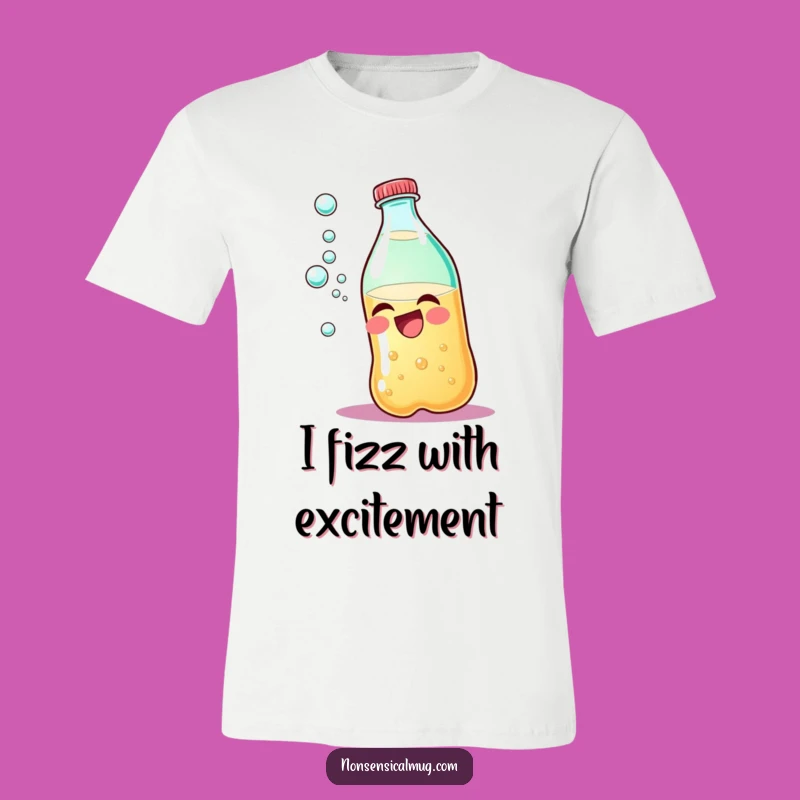 Funny Giggling Soda Bottle T-Shirt: Wear Your Humor with Playful Bubbles