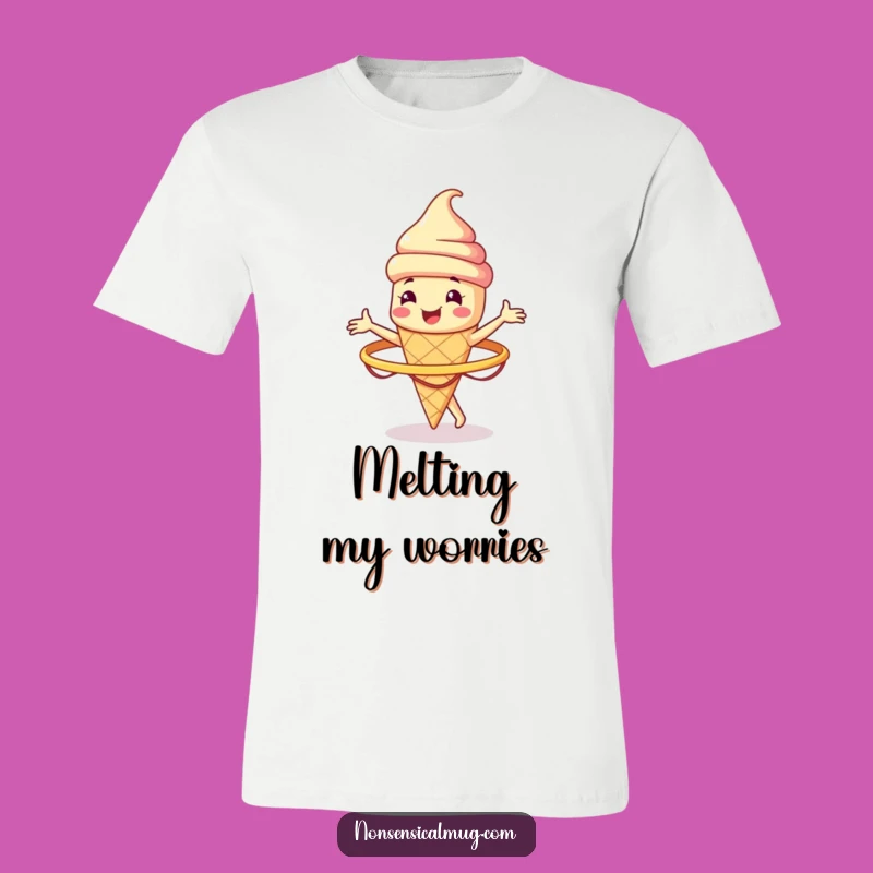 Funny Ice Cream Cone Hula Hoop T-Shirt - Spin Your Style Gift