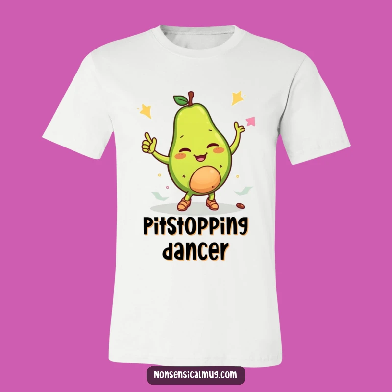 Funny Winking Avocado Breakdance T-Shirt: Cool Avocado Graphic Tee