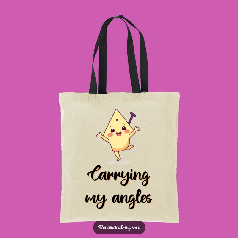 Funny Triangle Cartwheel Tote Bag: Joyful, Practical, Geometric Fun, Perfect Gift